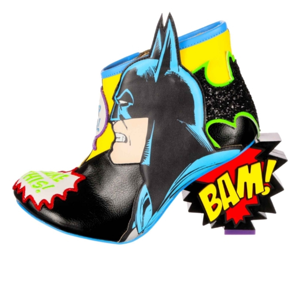 Batman and Joker Deadly Duo ankle boots, a size 10 & a size 11 - Picture 6 of 13